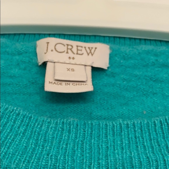 JCrew Teal Cotton Sweater - Picture 2 of 2